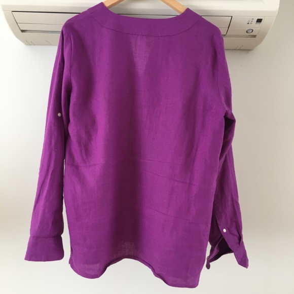 Lauren Ralph Lauren linen tunic sz large - Picture 2 of 8